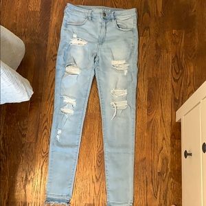 AE Light Wash Jeggings